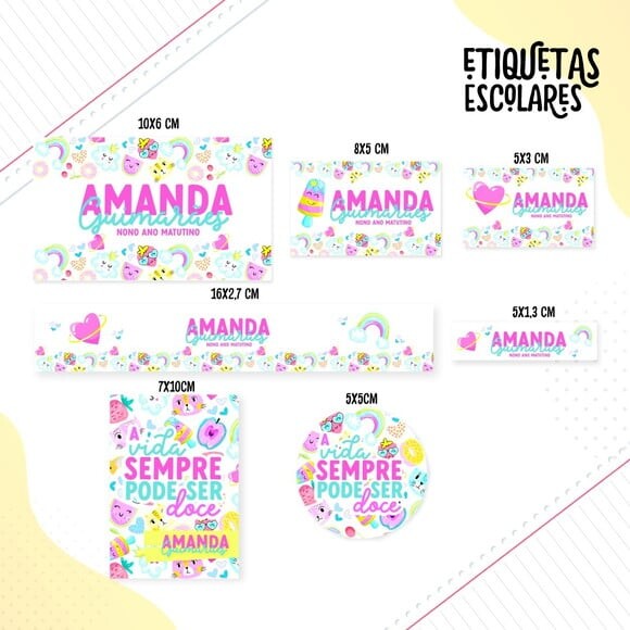 Leve + 13 Arquivo de Corte - Etiqueta Escolar (frase) a