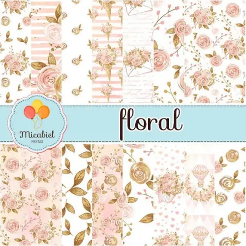 Papel Digital - Floral 4