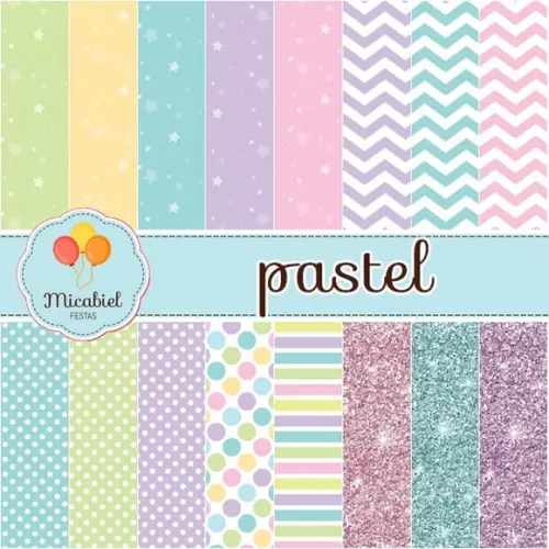 Papel Digital - Pastel 1