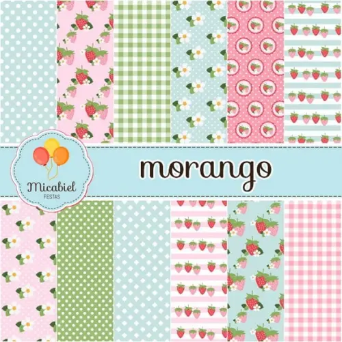 Papel Digital - Morango 2