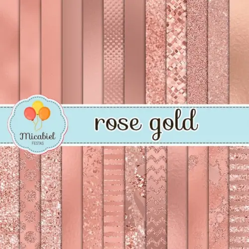 Papel Digital - Rose Gold 2