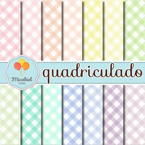 Papel Digital - Quadriculado 1