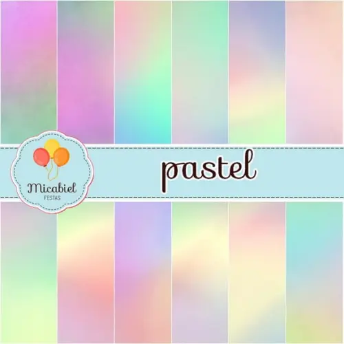 Papel Digital - Pastel (degradê) 2