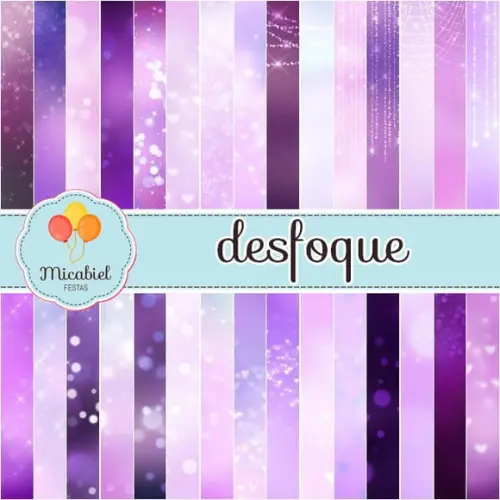 Papel Digital - Desfoque (roxo) 1