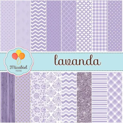 Papel Digital - Lavanda 2