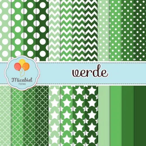 Papel Digital - Tons de Verde
