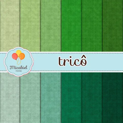 Papel Digital - Tricô (verde) 1