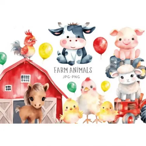 Clipart - Animais da Fazenda 2