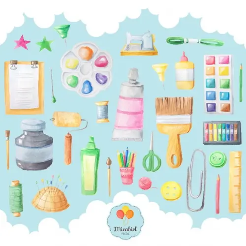 Clipart - Aquarela (artesanato) 1