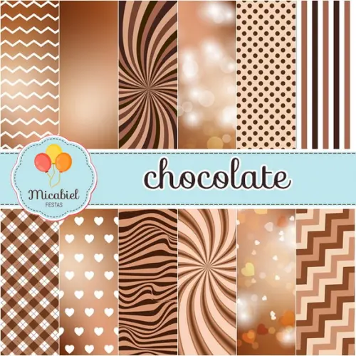 Papel Digital - Chocolate 1