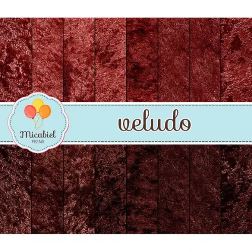 Papel Digital - Veludo (vermelho) 1