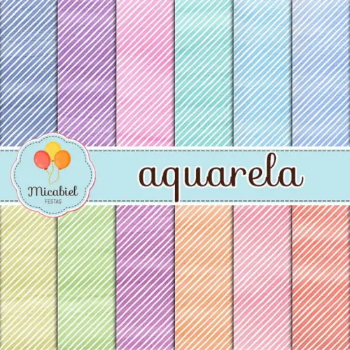 Papel Digital - Aquarela 9