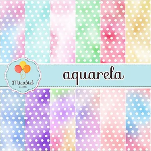 Papel Digital - Aquarela 12
