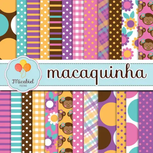 Papel Digital - Macaquinha 1