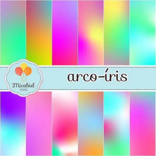 Papel Digital - Arco-íris