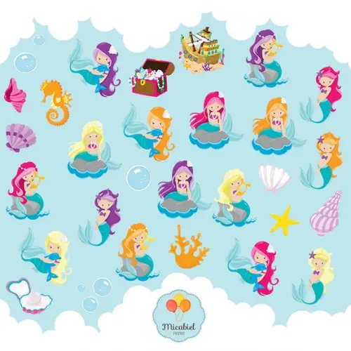 Clipart - Sereias 1