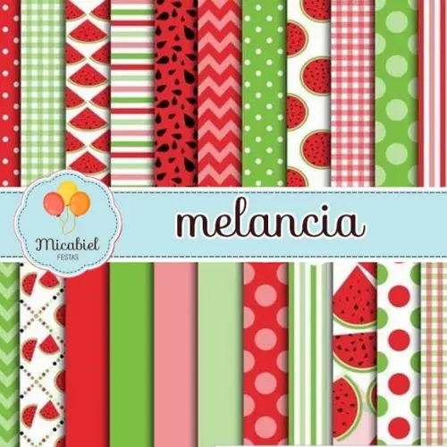 Papel Digital - Melancia 3