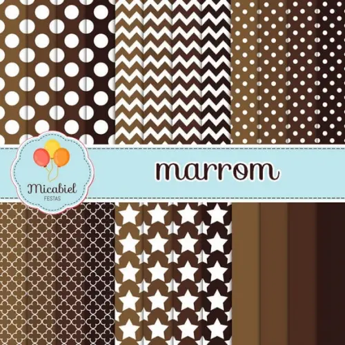 Papel Digital - Tons de Marrom