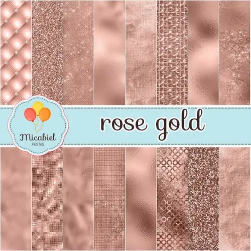 Papel Digital - Rose Gold 6