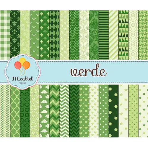 Papel Digital - Verde 1