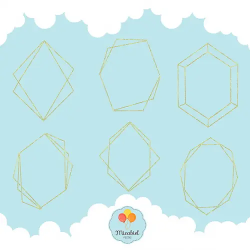 Clipart - Moldura (dourada) 1