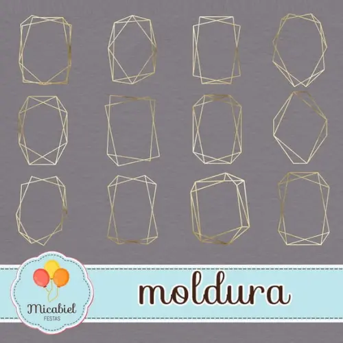 Clipart - Moldura (dourada) 2