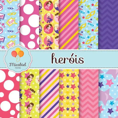 Papel Digital - Heróis 4