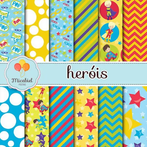 Papel Digital - Heróis 5