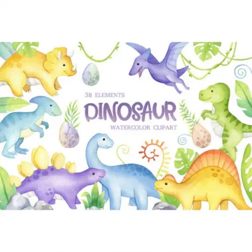 Clipart - Dinossauros 4