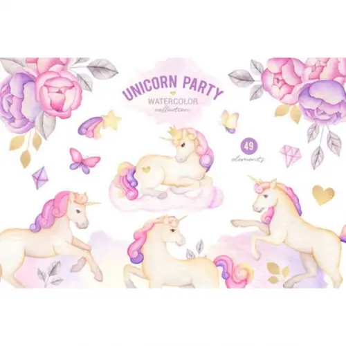 Clipart - Unicórnio 5