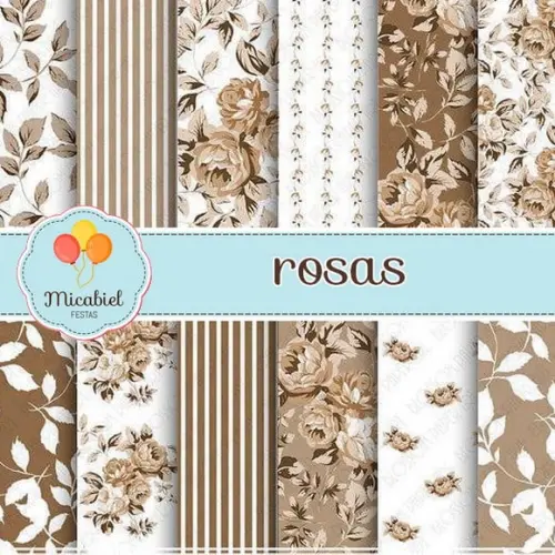 Papel Digital - Rosas 4