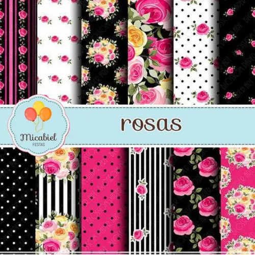 Papel Digital - Rosas 5