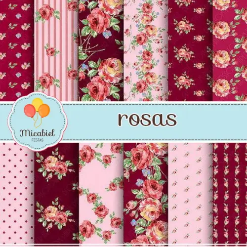 Papel Digital - Rosas 1