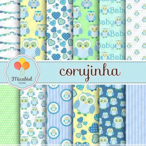 Papel Digital - Corujinha 1