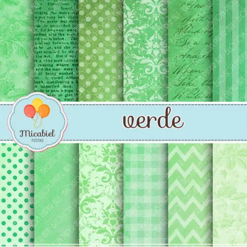 Papel Digital - Verde 2