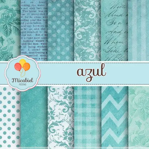 Papel Digital - Azul 2