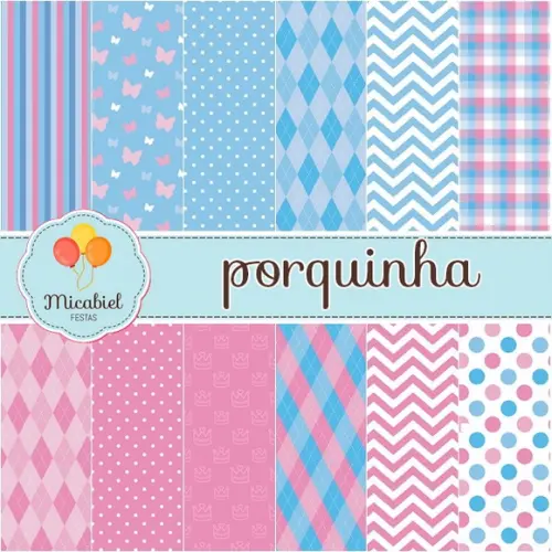 Papel Digital - Porquinha 1