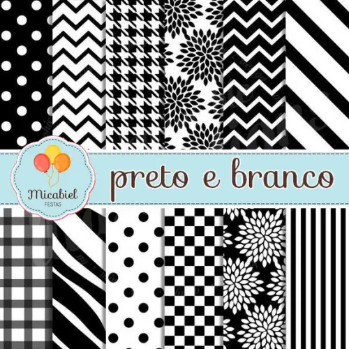 Papel Digital - Preto e Branco 1