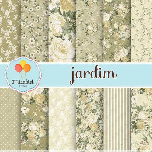 Papel Digital - Jardim (casamento) 1