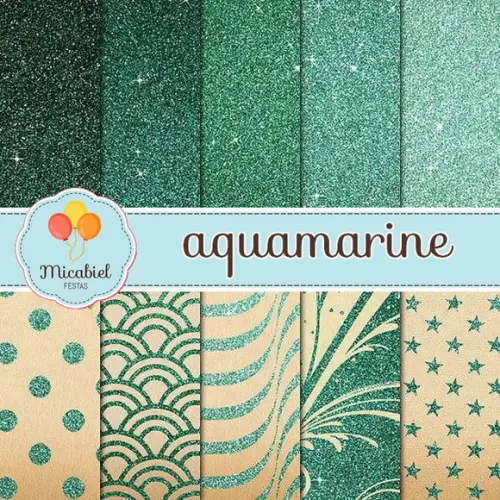 Papel Digital - Aquamarine 1