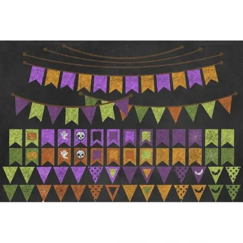 Clipart - Chalkboard (bandeirinha de Halloween)