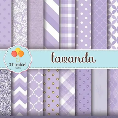 Papel Digital - Lavanda 1