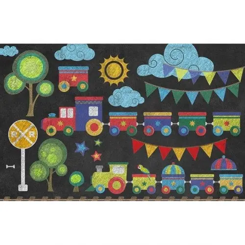 Clipart - Chalkboard (trenzinho) 1