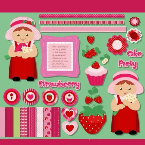 Clipart - Morango 1