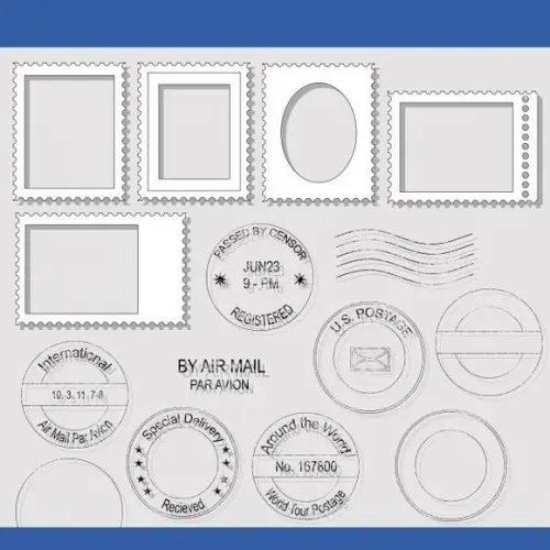 Clipart - Selos de Postagem 1