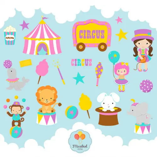 Clipart - Circo Menina 1