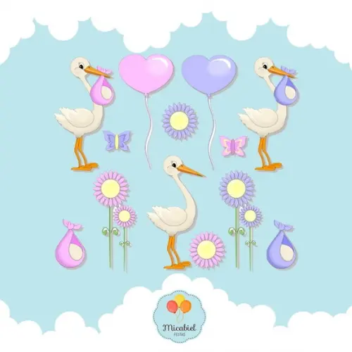Clipart - Cegonha 1