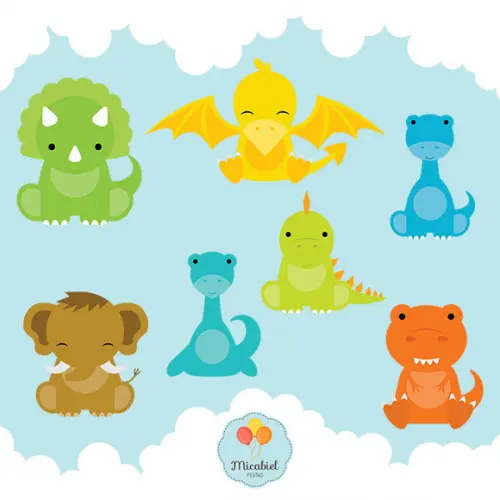 Clipart - Dinossauros 1