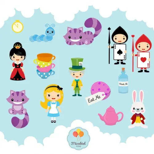 Clipart - Alice no País das Maravilhas 1