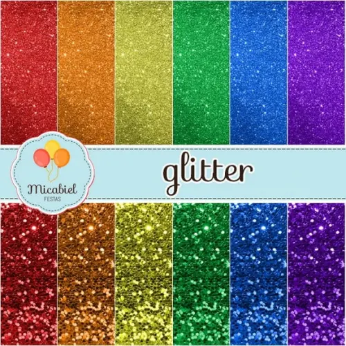 Papel Digital - Glitter 7